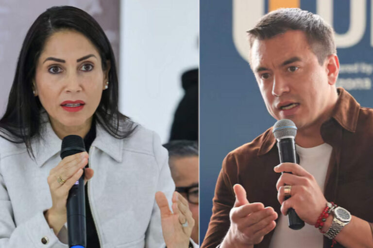 La libertad de prensa centró el debate entre Daniel Noboa y Luisa González