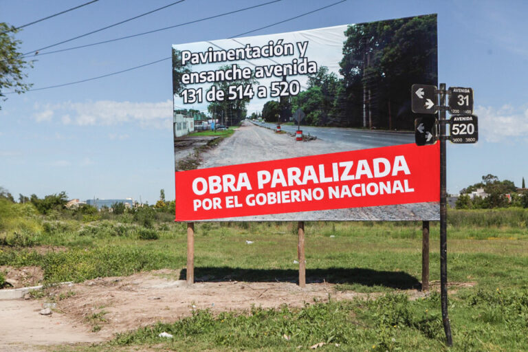 Obra pública en parálisis permanente