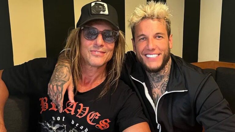 Claudio Caniggia se mostró junto a su hijo Álex y su nieta tras la disputa con Mariana Nannis