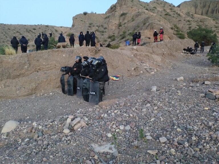 La policía de Jujuy desalojó a la comunidad Cueva del Inca