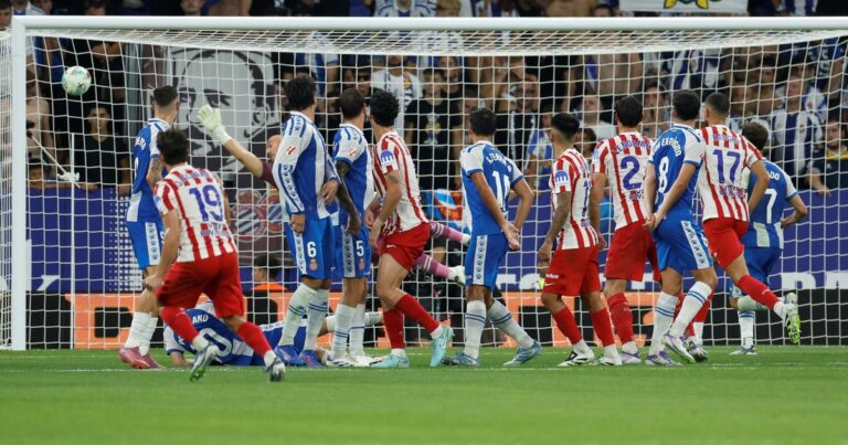 Qué dijeron en España del tremendo golazo de tiro libre de Julián Álvarez ante el Espanyol