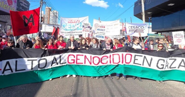 Lomas de Zamora. Movilización contra el genocidio en Gaza