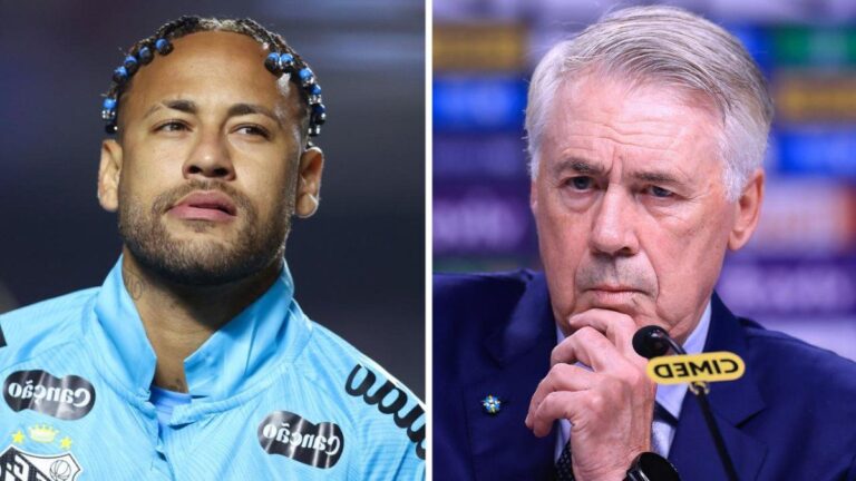 Neymar vs Ancelotti: el jugador desmintió al DT por no convocarlo a la Selección de Brasil