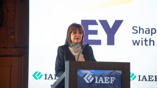 Patricia Bullrich, en la convención de la IAEF: En Argentina había 9.000 piquetes por año; hoy eso ya no existe