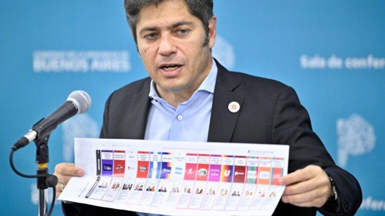 Axel Kicillof explicó paso a paso cómo votar con la nueva boleta única de papel