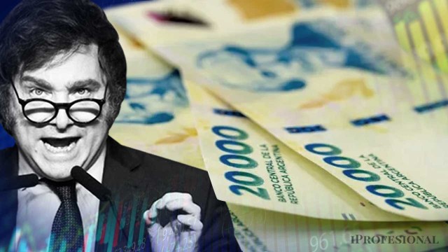 Gráfico de inflación y monedas simbolizando el debate económico