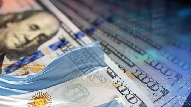 Gráfico de la evolución de la deuda pública argentina