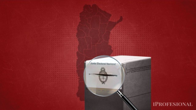 Mapa político de Argentina con siluetas de seis gobernadores en discusión