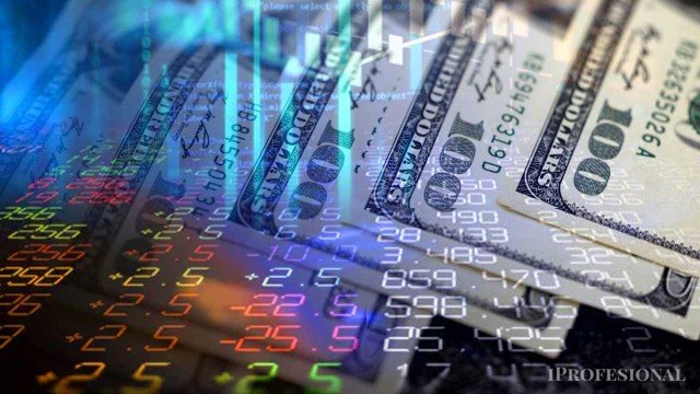 Gráfico de cotización del dólar y reservas del BCRA