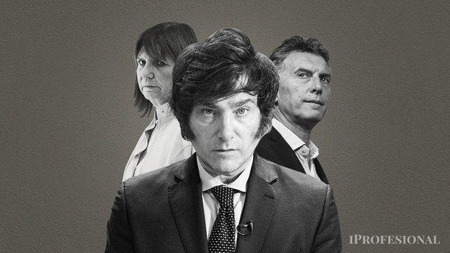 Gráfico de encuesta electoral con los tres dirigentes