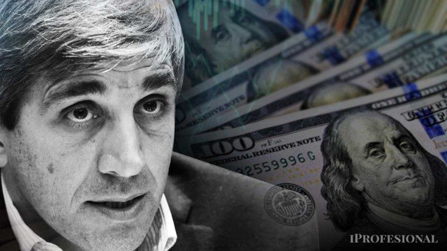Gráfico de cotización del dólar y reservas del BCRA