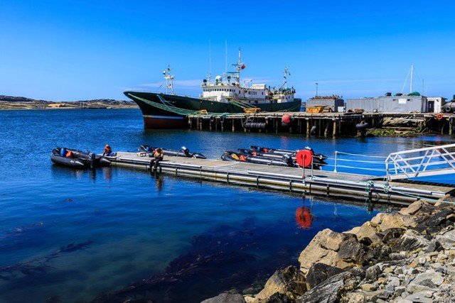 Embarcaciones pesqueras en el Atlántico Sudoccidental