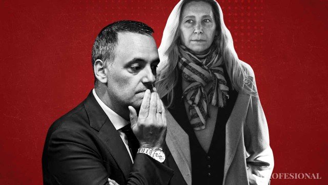 Karina Milei y Manuel Adorni en un acto oficial