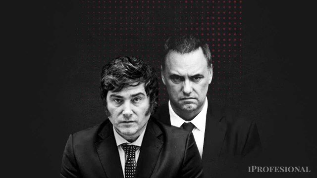 Javier Milei y Manuel Adorni en la Quinta de Olivos