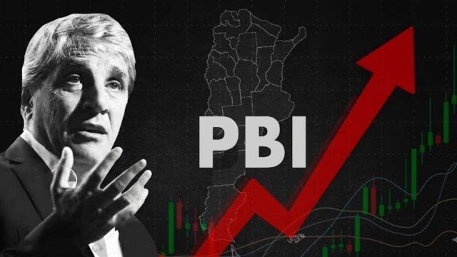 Gráfico del PBI argentino con tendencia creciente en el primer trimestre de 2026