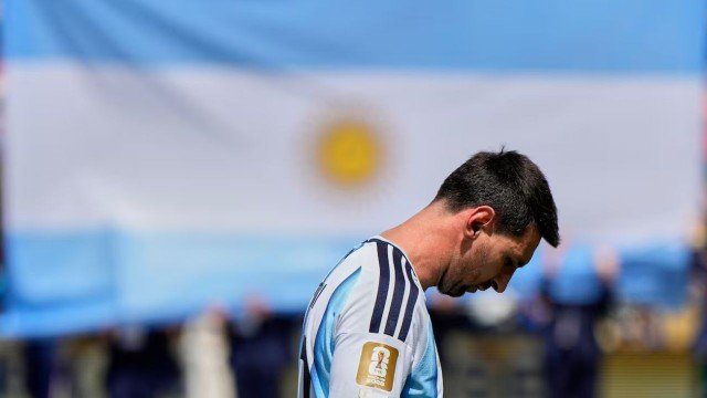 Jugadores de la Selección argentina tras la derrota ante España en la final del Mundial
