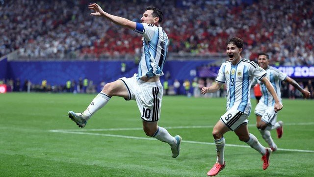 Jugadores de la selección argentina celebrando un gol en el Mundial 2026