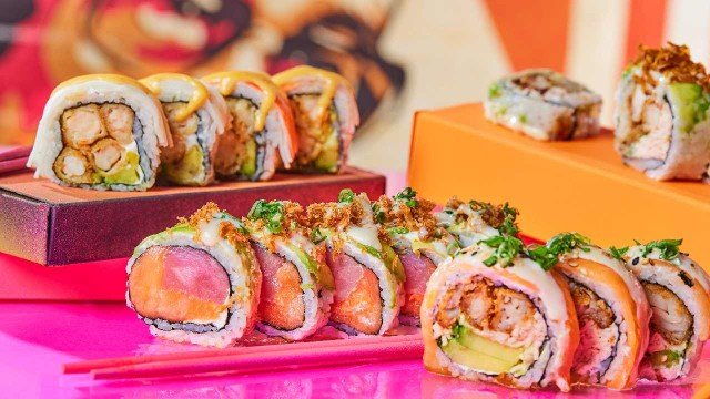 Interior del restaurante Nación Sushi en Palermo, Buenos Aires