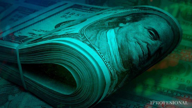 Gráfico del dólar oficial mayorista con línea de $1.500