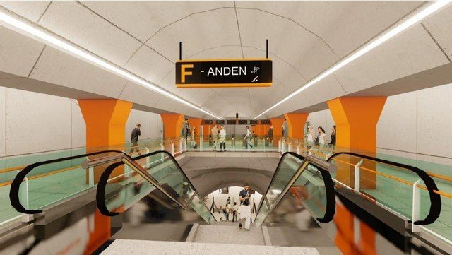 Mapa de la Línea F del subte porteño