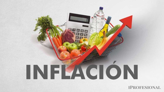 Gráfico de inflación con tendencia a la baja