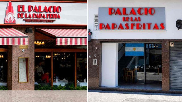 Fachada del restaurante El Palacio de la Papa Frita en avenida Corrientes