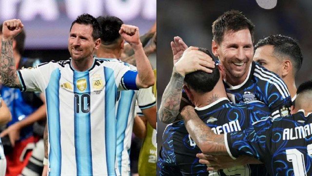 Camiseta titular de la Selección argentina de fútbol, modelo Adidas 2026, con bastones celestes y blancos