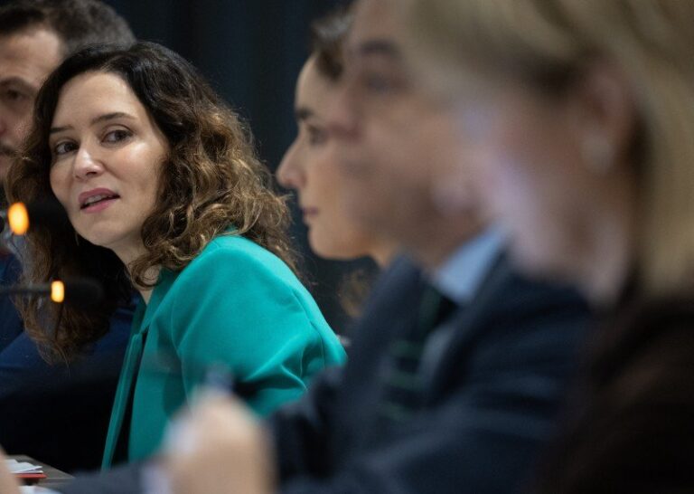 Isabel Díaz Ayuso en la reunión del PPE en Bucarest