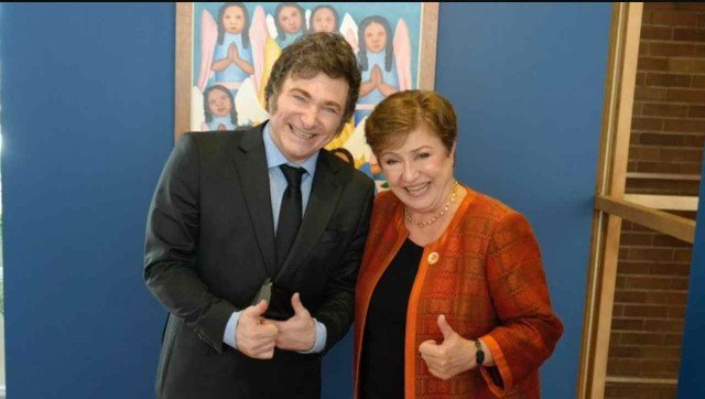 Kristalina Georgieva en conferencia de prensa