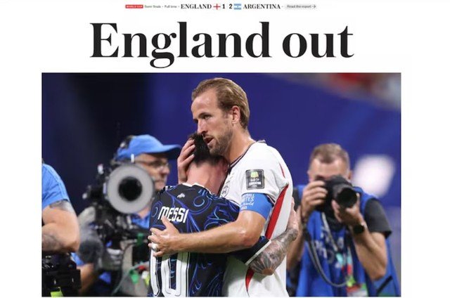 Portadas de diarios británicos tras la eliminación de Inglaterra en el Mundial 2026