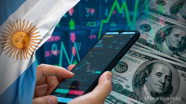 Gráfico de cotización del dólar y bonos en la Ciudad de Buenos Aires