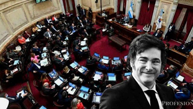 Senado de la Nación Argentina durante el debate de la Ley de Inviolabilidad de la Propiedad Privada