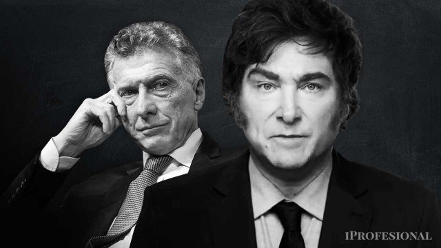 Mauricio Macri y Javier Milei en un encuentro político