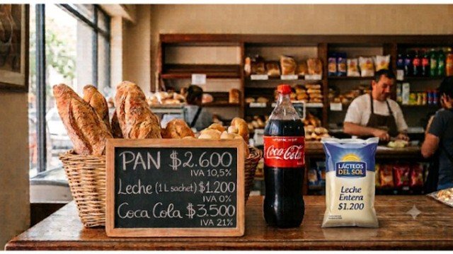 Gráfico que muestra las alícuotas actuales del IVA en Argentina: 21%, 10,5% y 0%