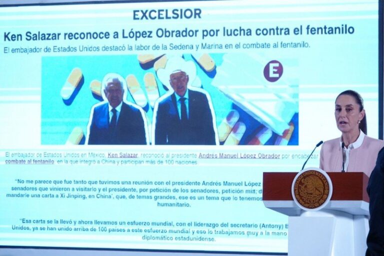 Claudia Sheinbaum durante su conferencia matutina