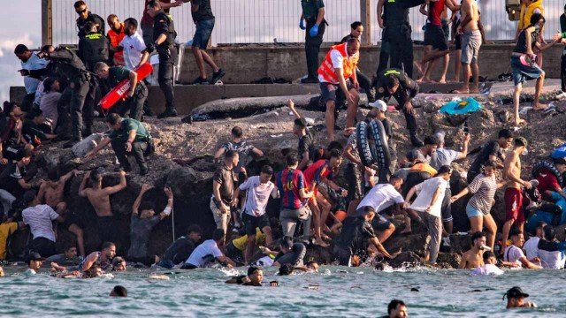 Frontera de Ceuta con Marruecos