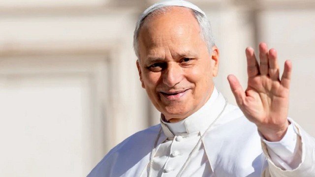 El papa León XIV durante una audiencia en el Vaticano