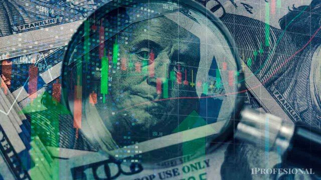 Gráfico con la evolución del dólar mayorista y proyecciones para diciembre