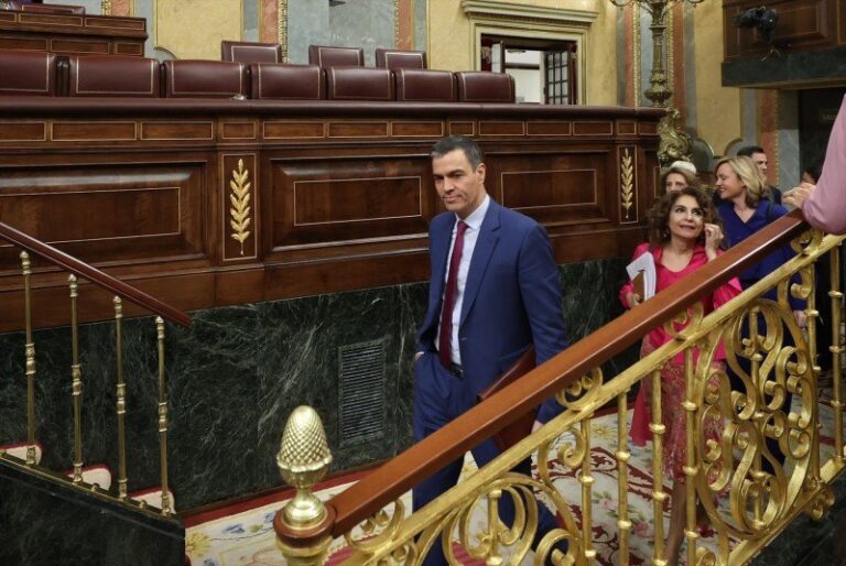 Pedro Sánchez en el Palacio de la Moncloa