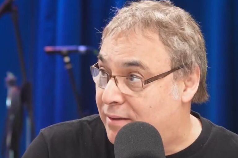 Gabriel Rolón durante una entrevista